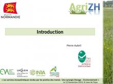 Séminaire Agri'ZH Introduction